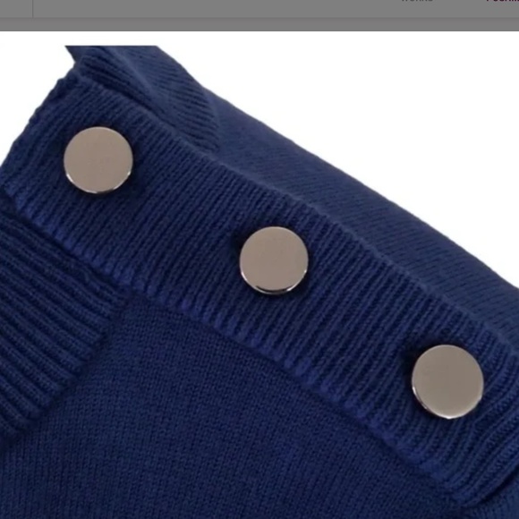 Kate Spade Fit and Flare Long Sleeve Knit Dress in Rich Navy Sz S EUC - Picture 8 of 9